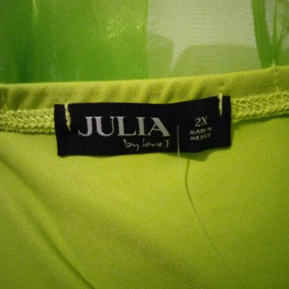 (Clearance) Julia by Love J Lime Green 💚 tube top - Picture 4 of 5